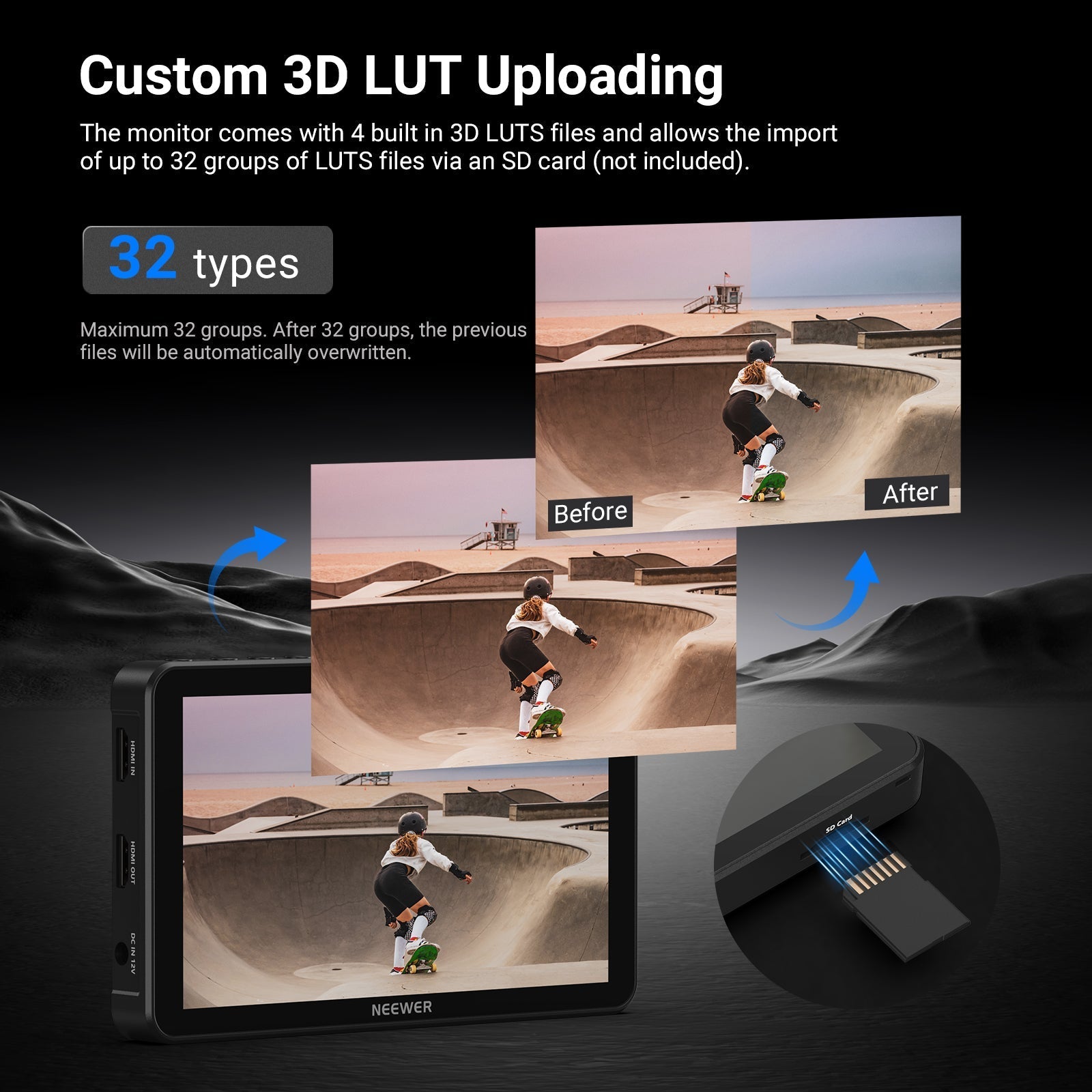 NEEWER F600 LED 7" Camera Touch Screen Monitor