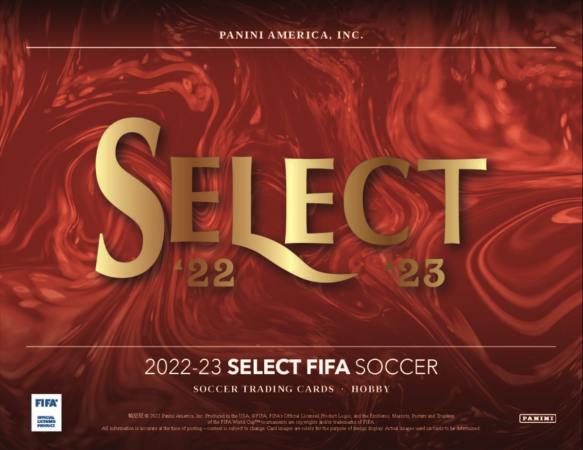 2022-23 Panini Select FIFA Soccer Hobby 12 Box Case