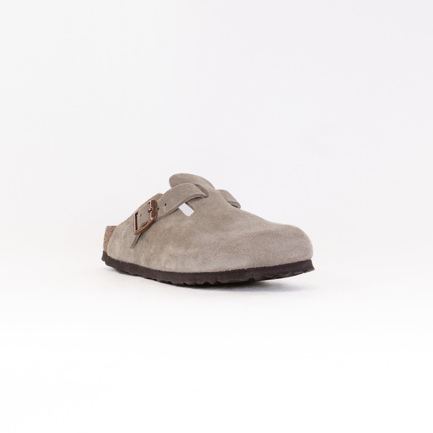 Boston Weiches Fußbett (Unisex) - Taupe Veloursleder