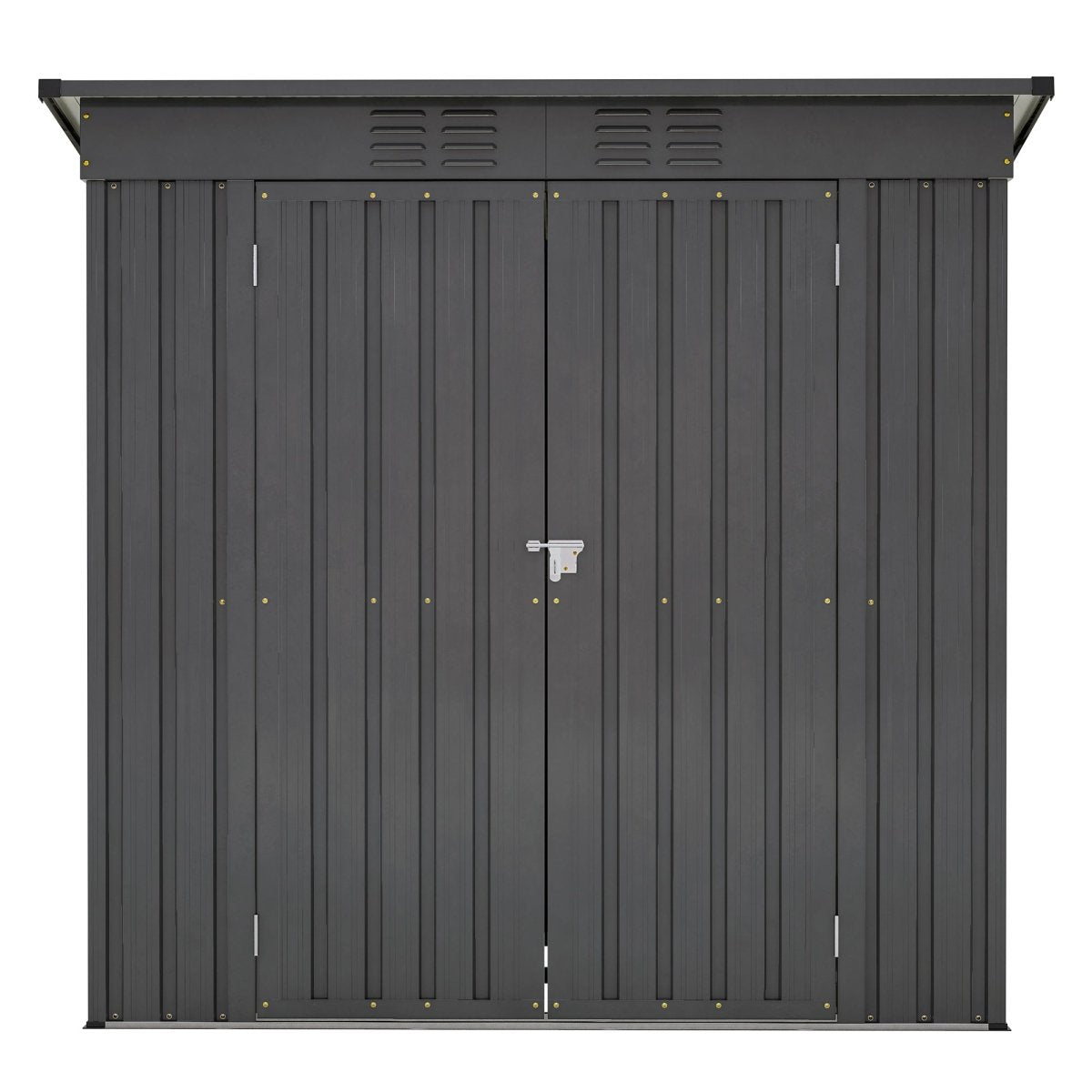 6 x 4 ft Outdoor Metal Storage Shed – All-Weather Tool Shed for Garden, Backyard & Lawn