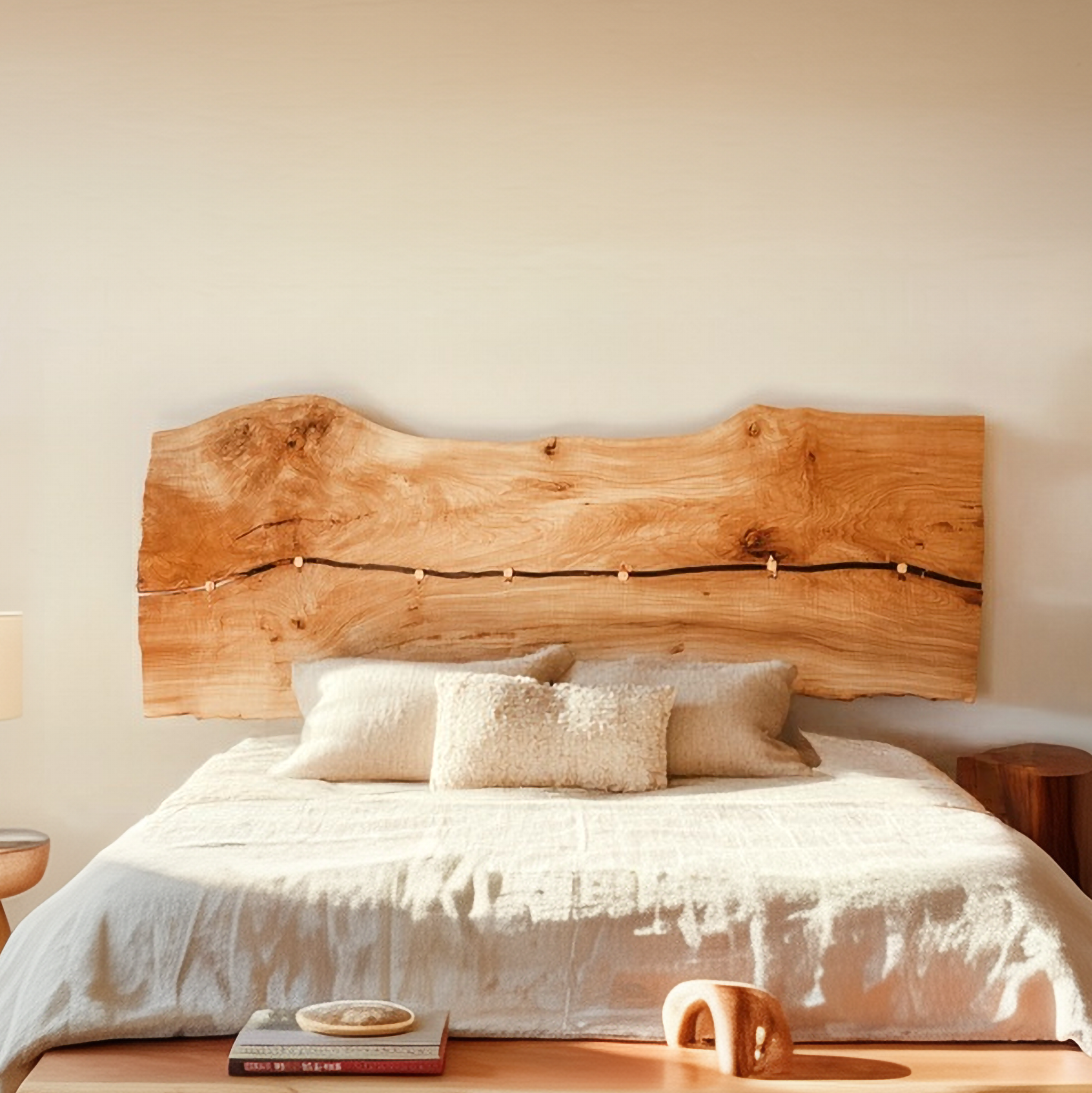 Rustic Wall Mounted Headboard For Bedroom And Home Space