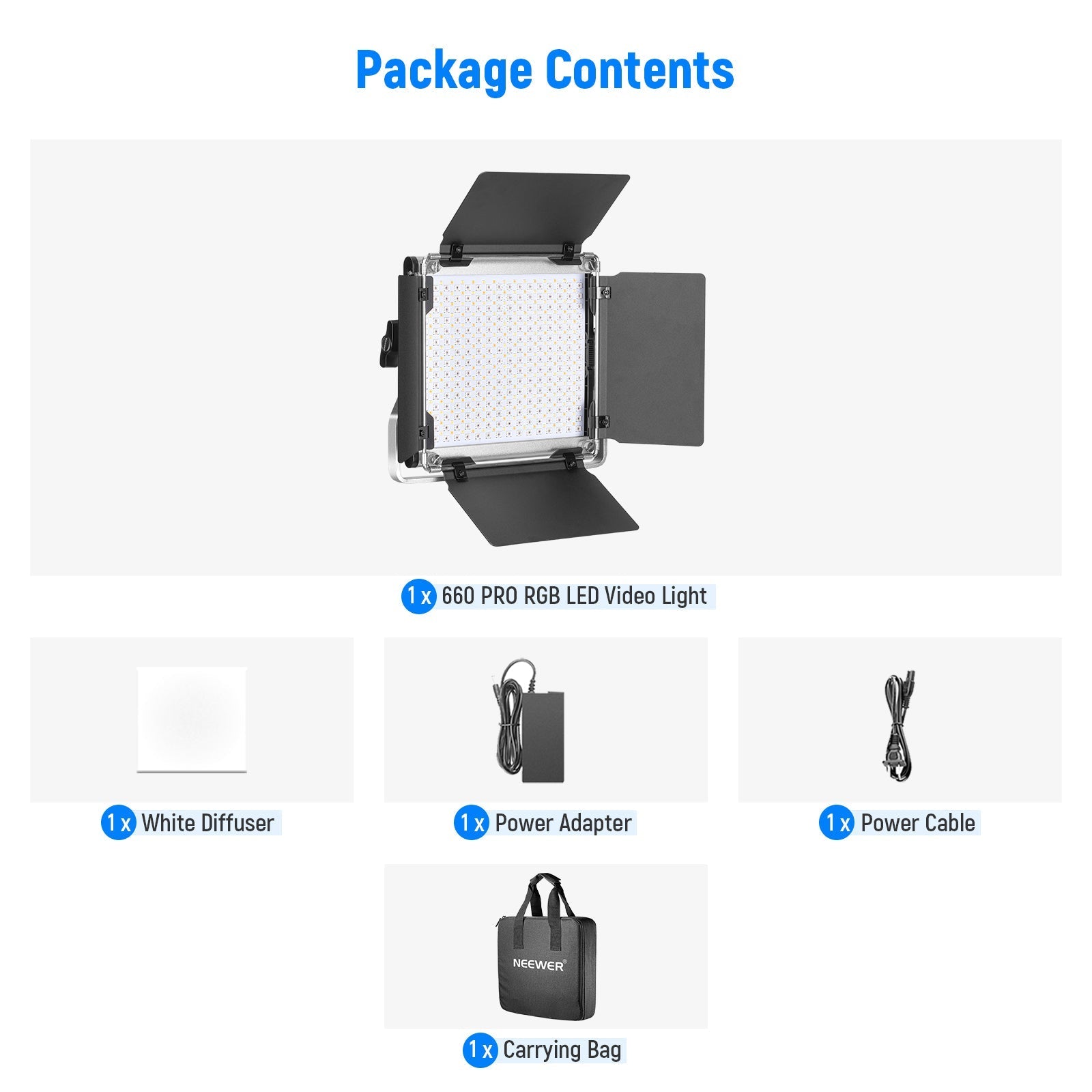 NEEWER Upgraded RGB660 PRO II LED Video Light