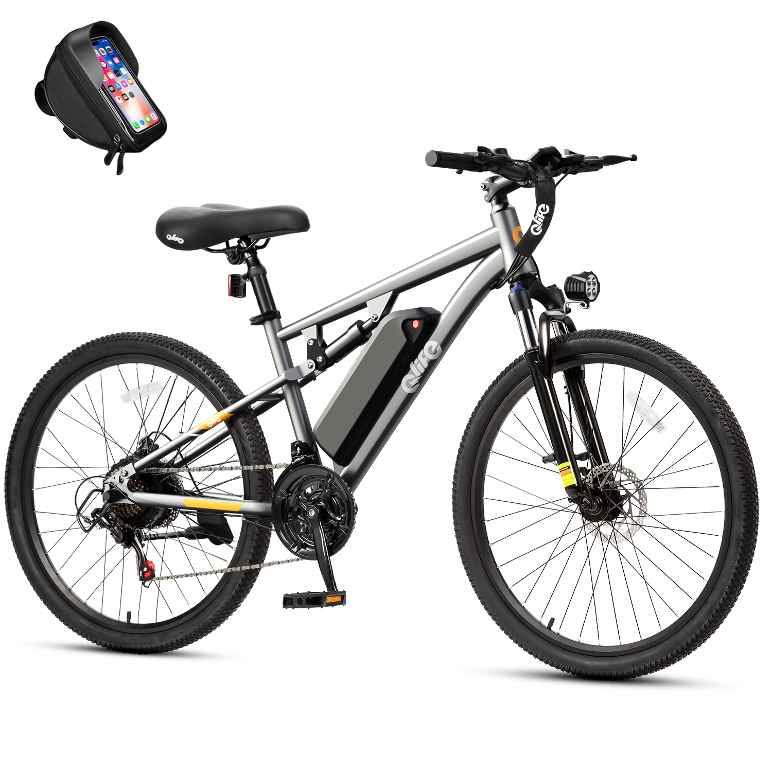Racer Ultra 27.5'' Full-Suspension Mountain eBike for Adults