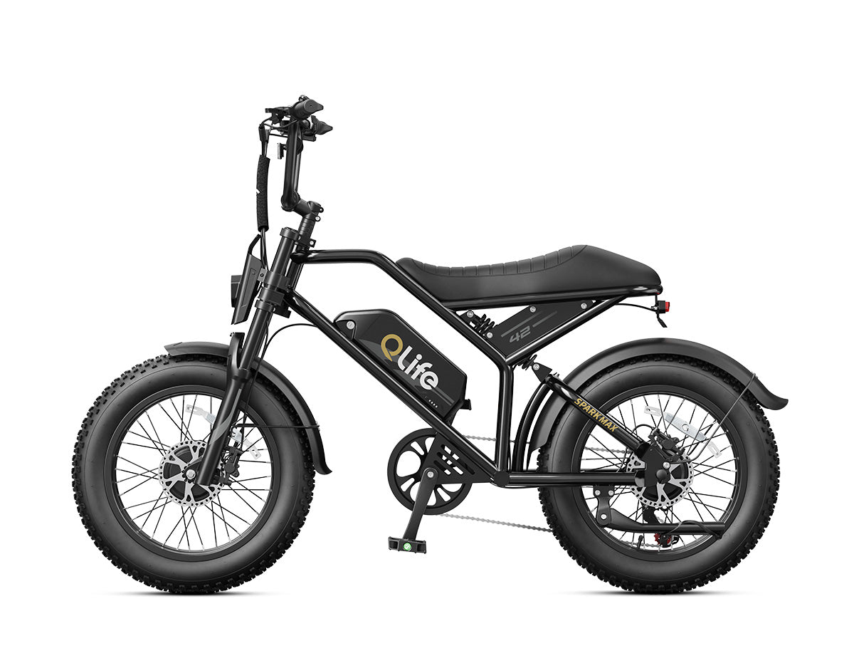 Spark Max Dual Motor 20x4.0" Hydraulic Brakes Moped-Style E-Bike
