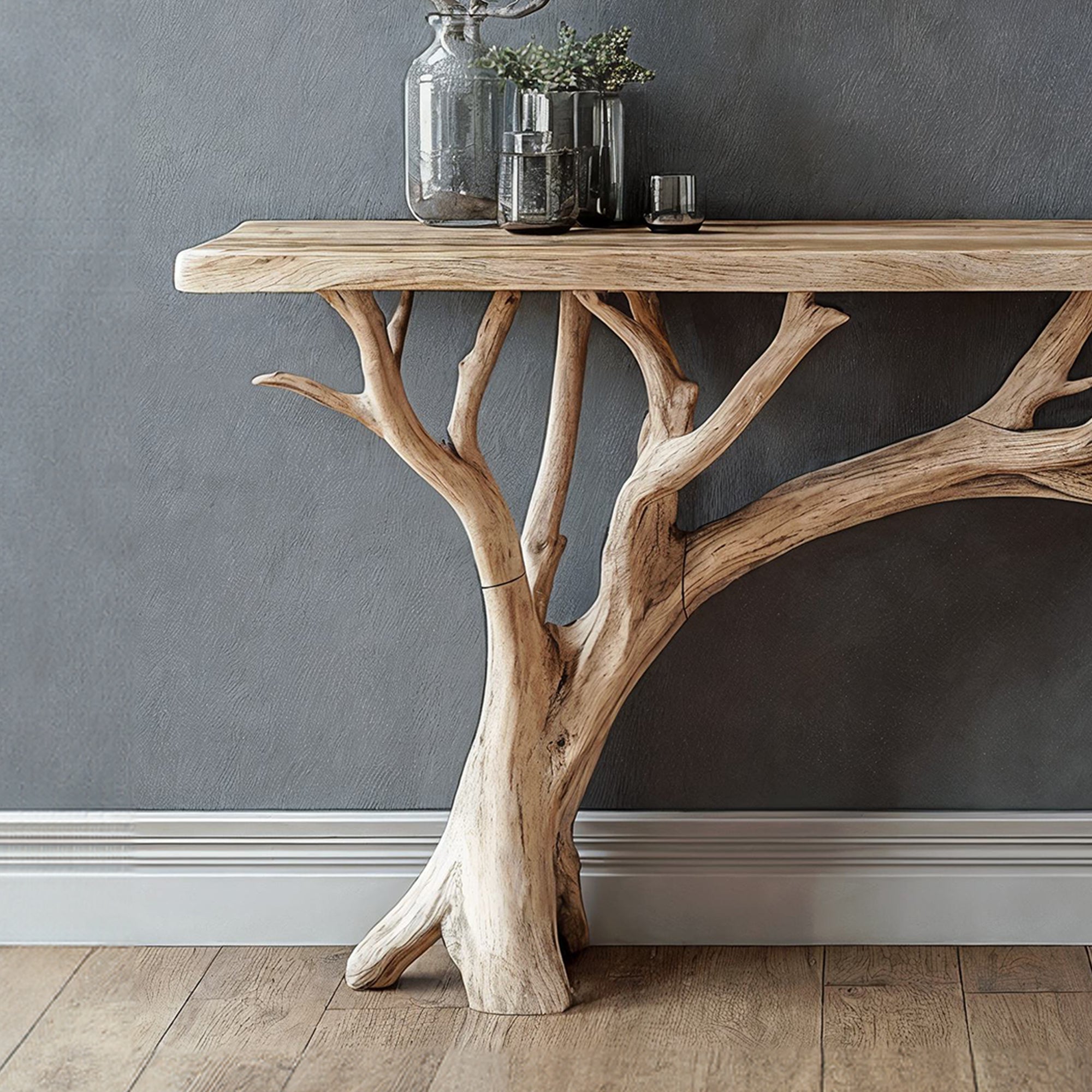 Floating Edge Console Table Handcraft