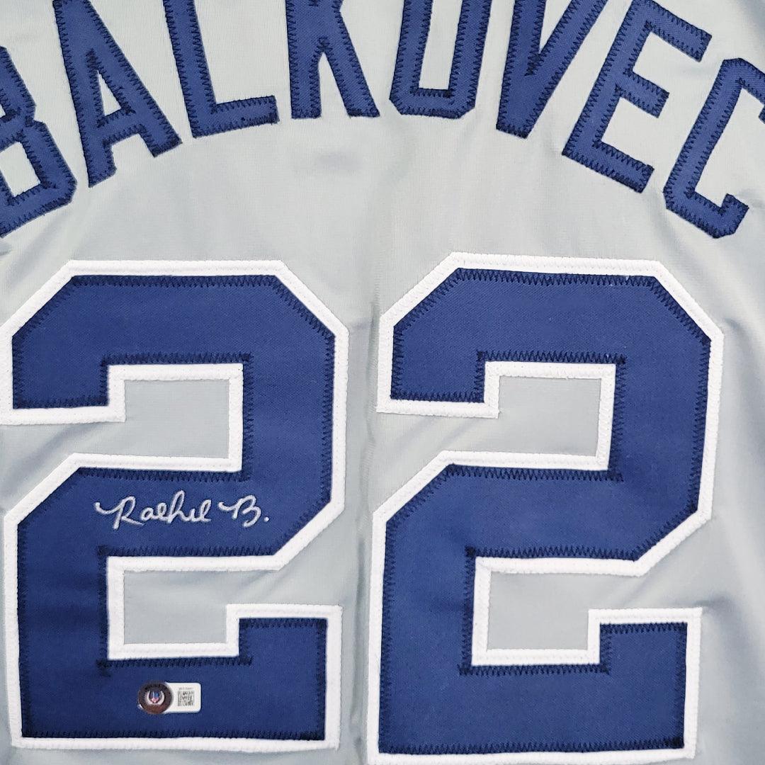 Rachel Balkovec Signed New York Grey Baseball Jersey (Beckett)