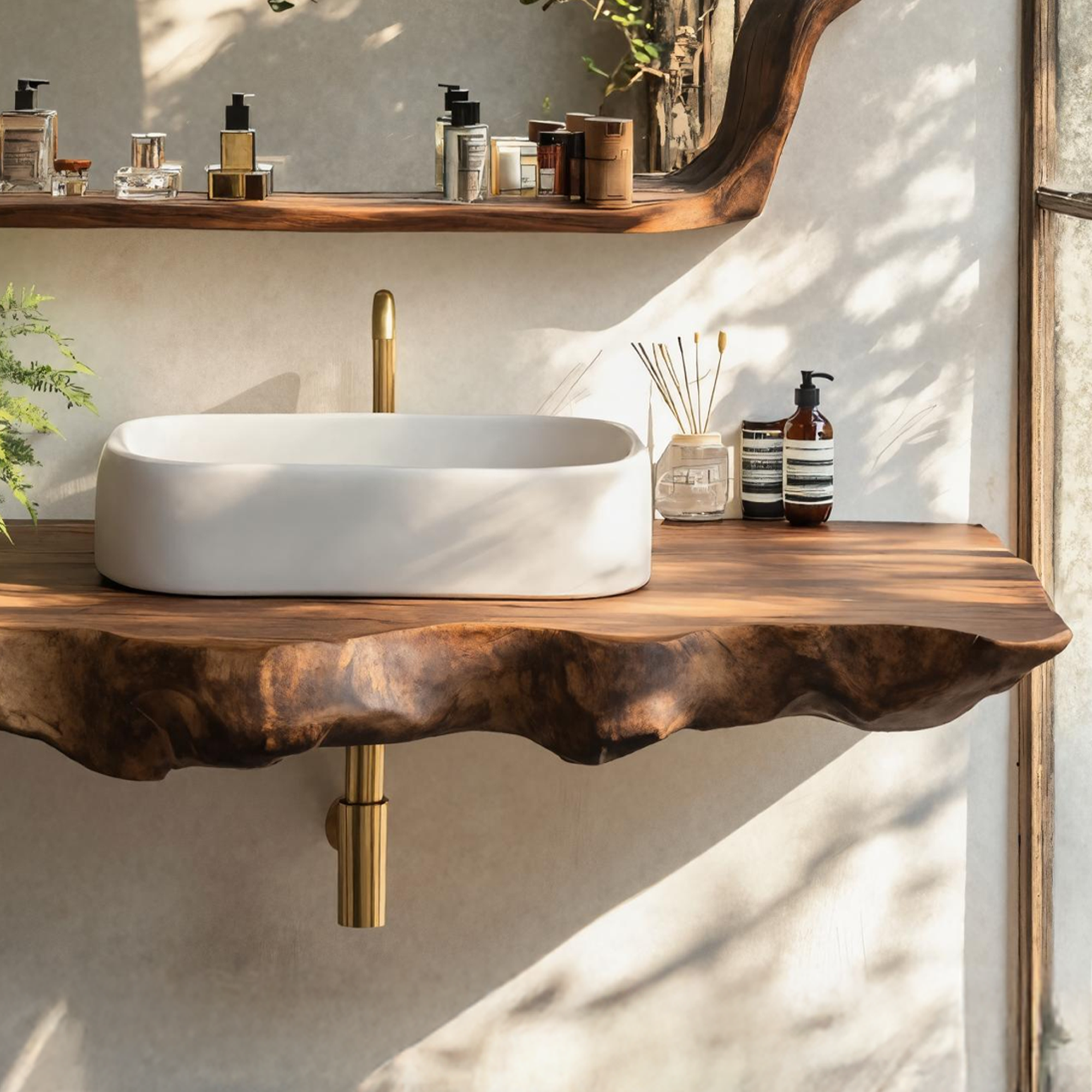 Rustic Wood Vanity For Elegant Bathroom Decor