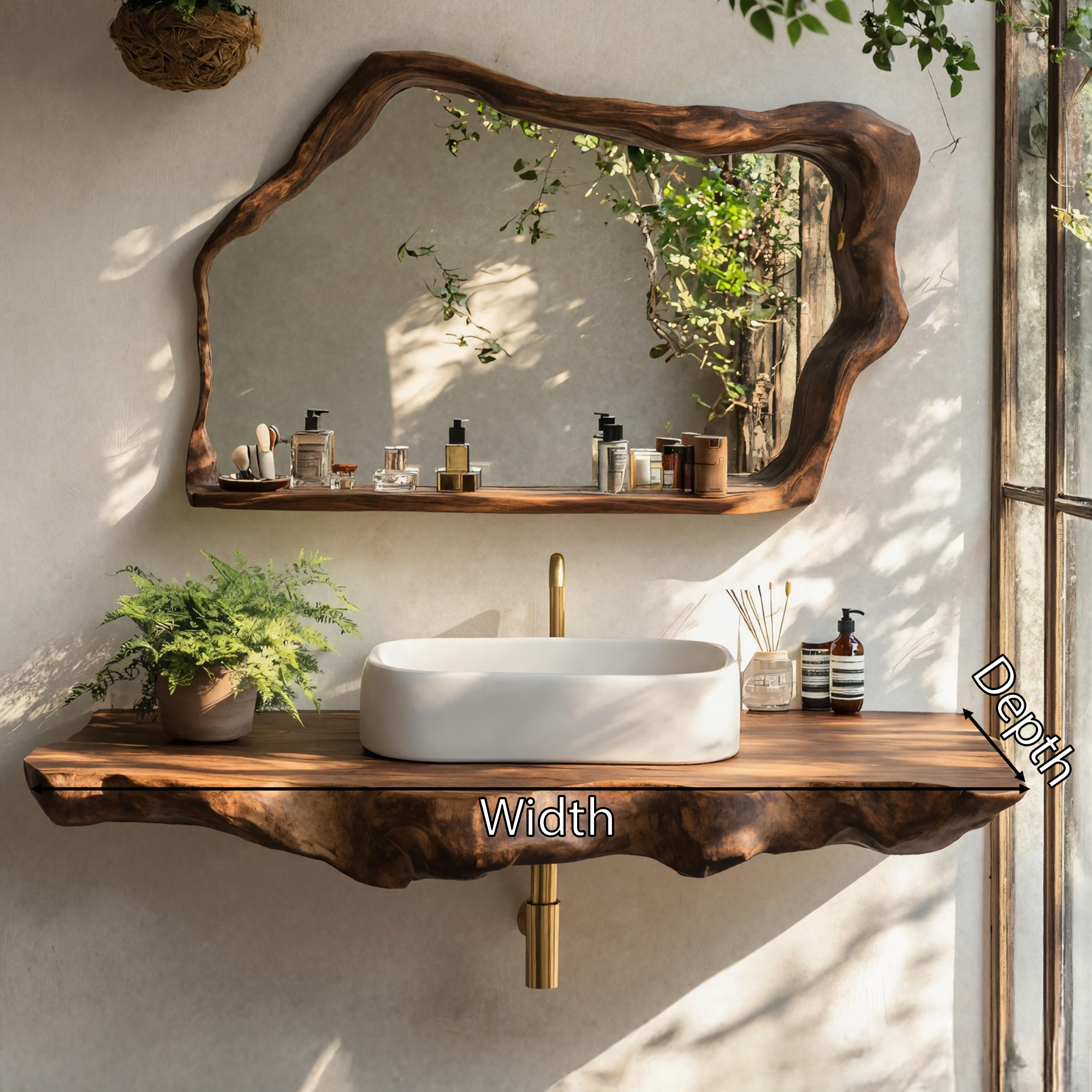 Rustic Wood Vanity For Elegant Bathroom Decor