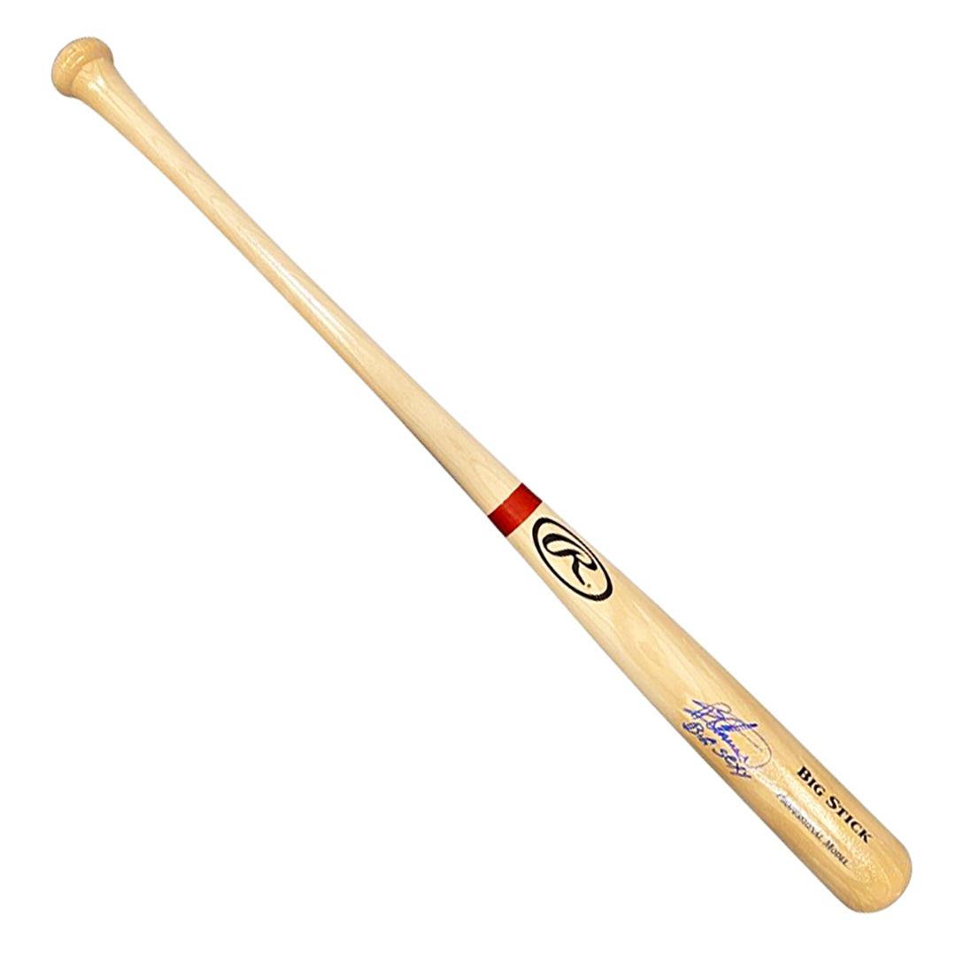 Bartolo Colon Signed Big Sexy Inscription Rawlings Pro Blonde Red Ring Baseball Bat (JSA)