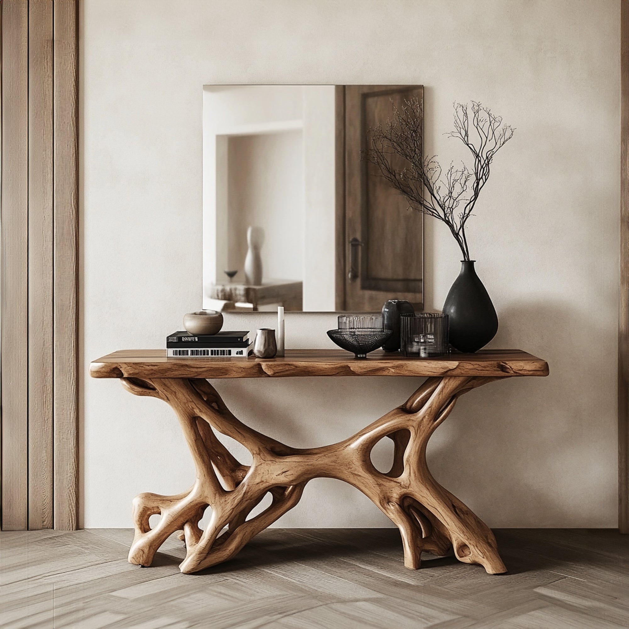 Rustic Console Table Handcrafted