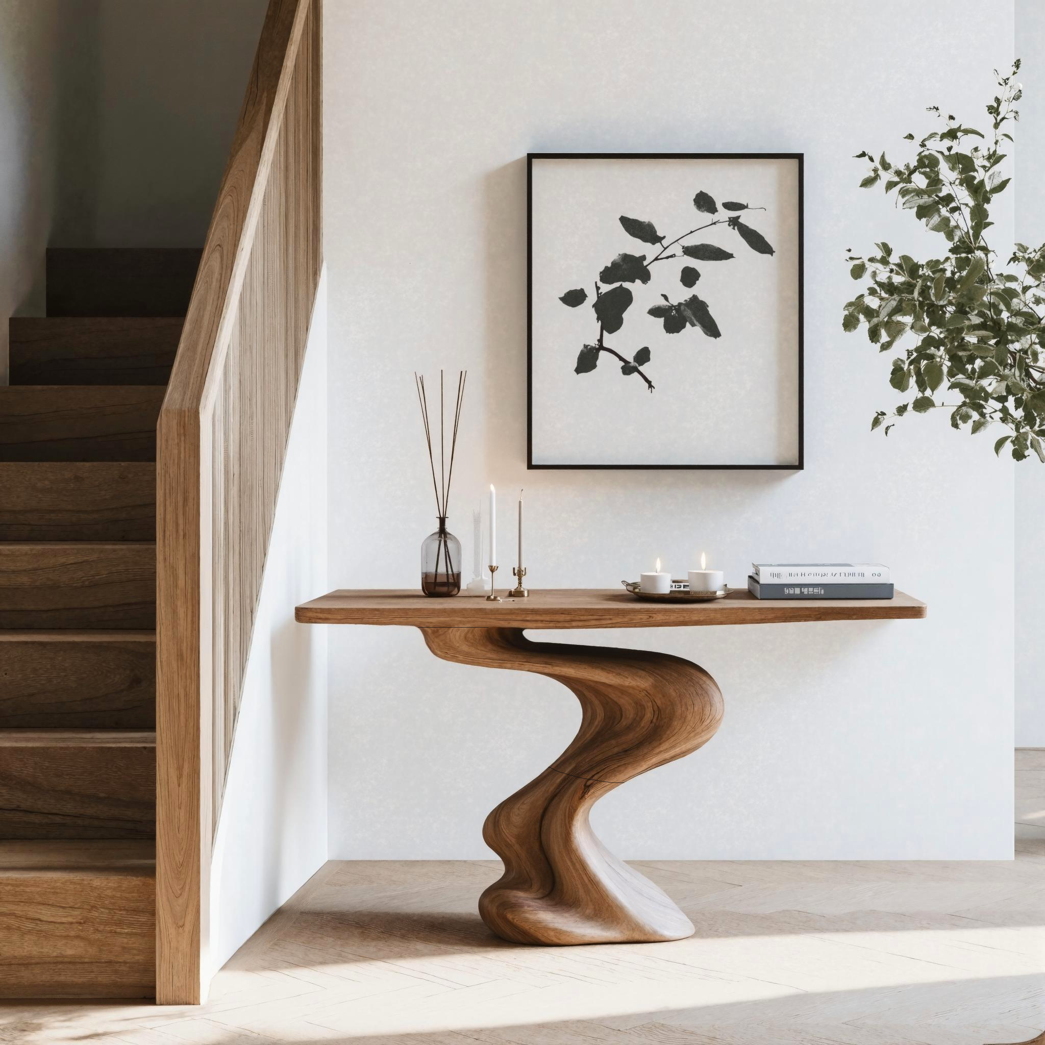 Handcrafted Modern Console Table Furniture Decor