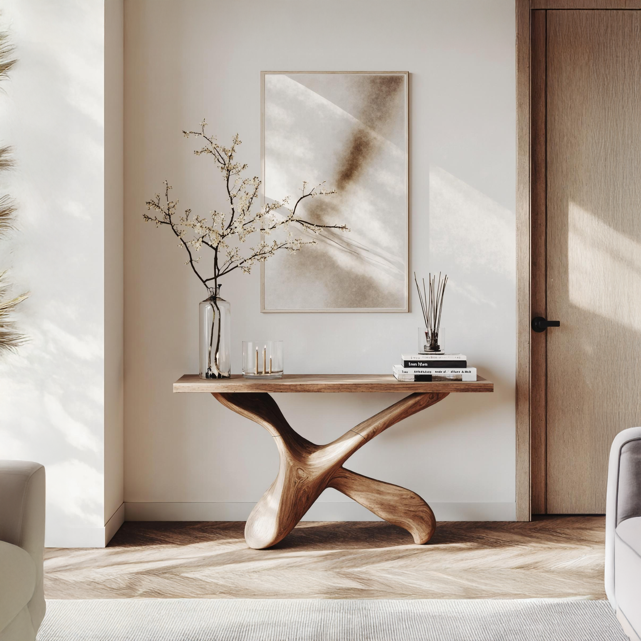 Farmhouse Console Table Entryway Decor