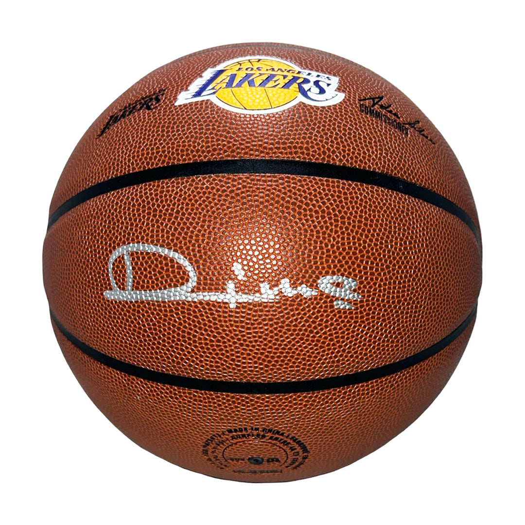 Vlade Divac Signed Los Angeles Lakers Wilson NBA Team Logo Basketball (Beckett)