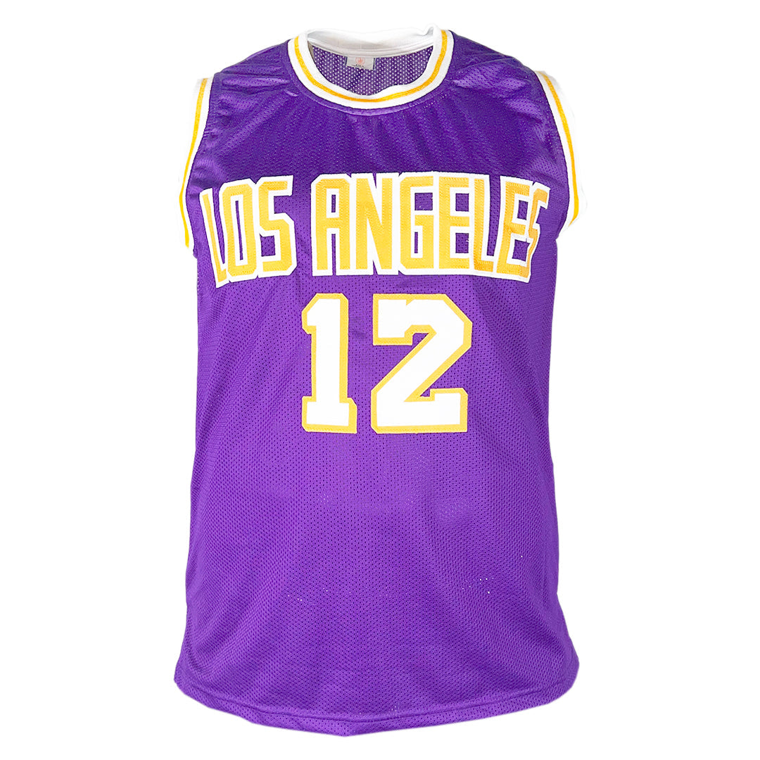 Vlade Divac Signed Los Angeles Purple Basketball Jersey (Beckett)
