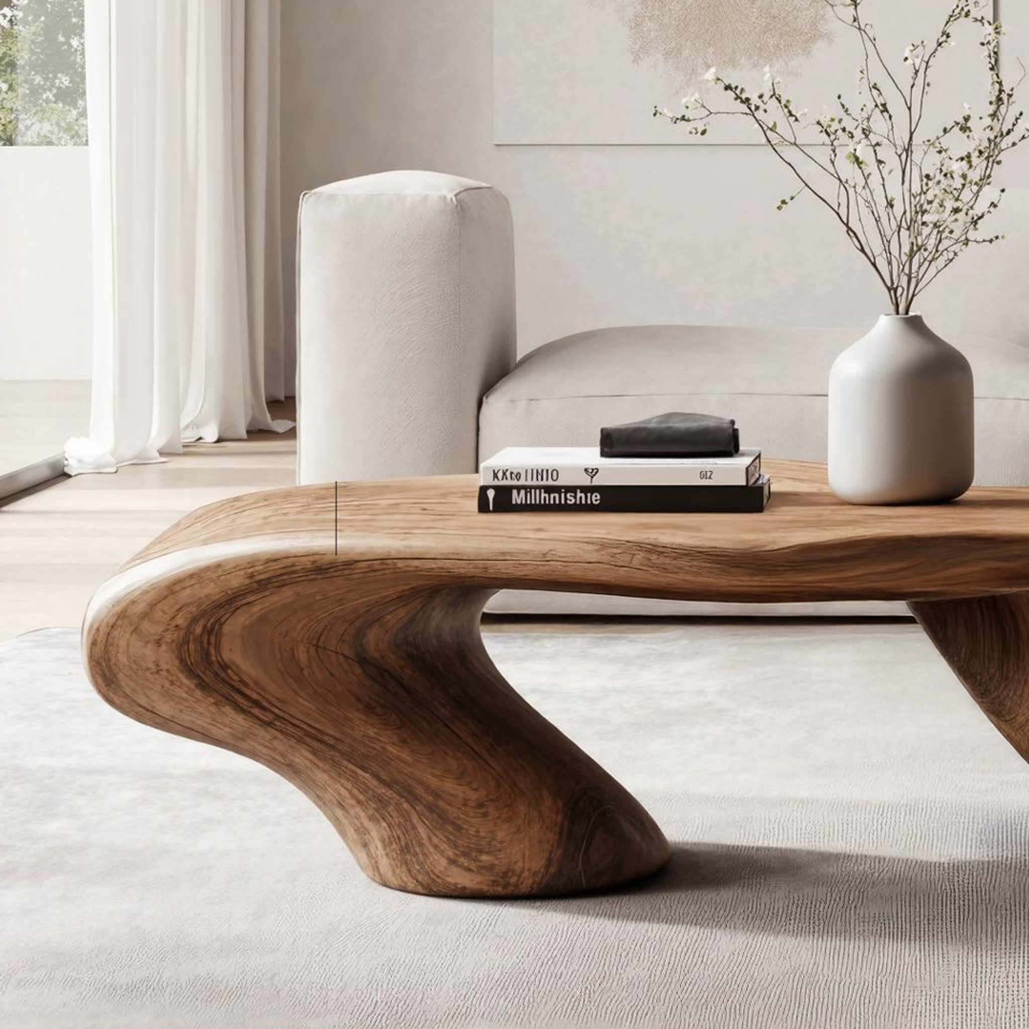Handcrafted Low Table For Functional Room Setup