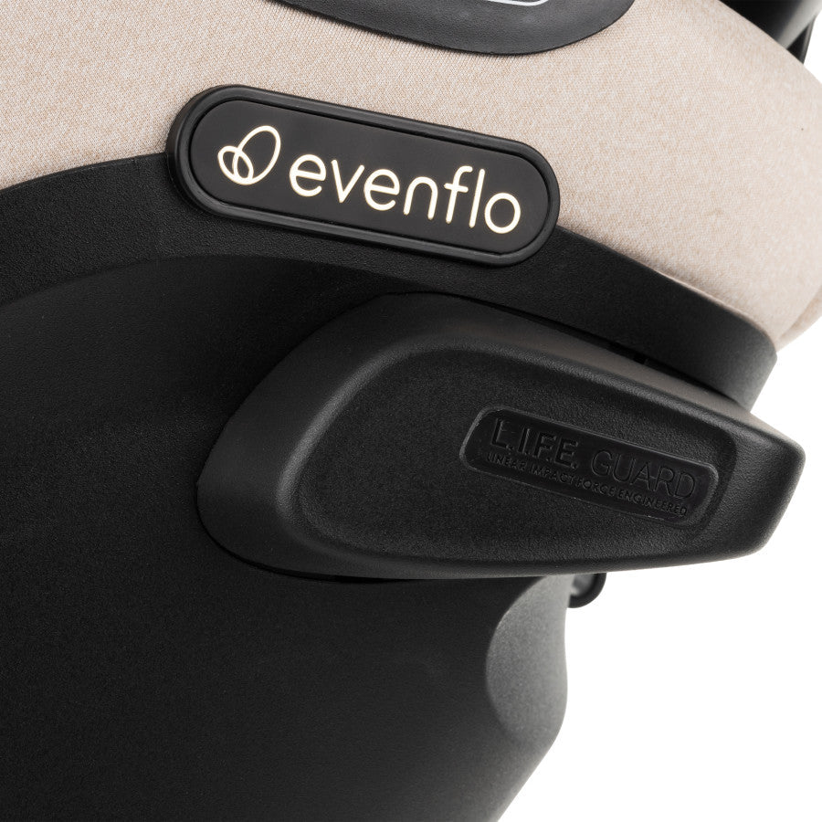 Revolve360 Extend All-in-One Rotational Car Seat with Green & Gentle Fabric - Support
