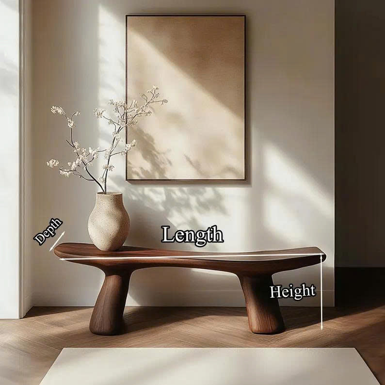 Custom Bench Solid Wood Home Decor Garden Decoration Personalized Gift