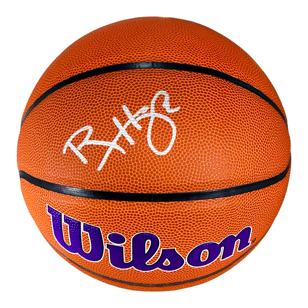 Ron Harper Signed Los Angeles Lakers Wilson NBA Team Logo Basketball (JSA)