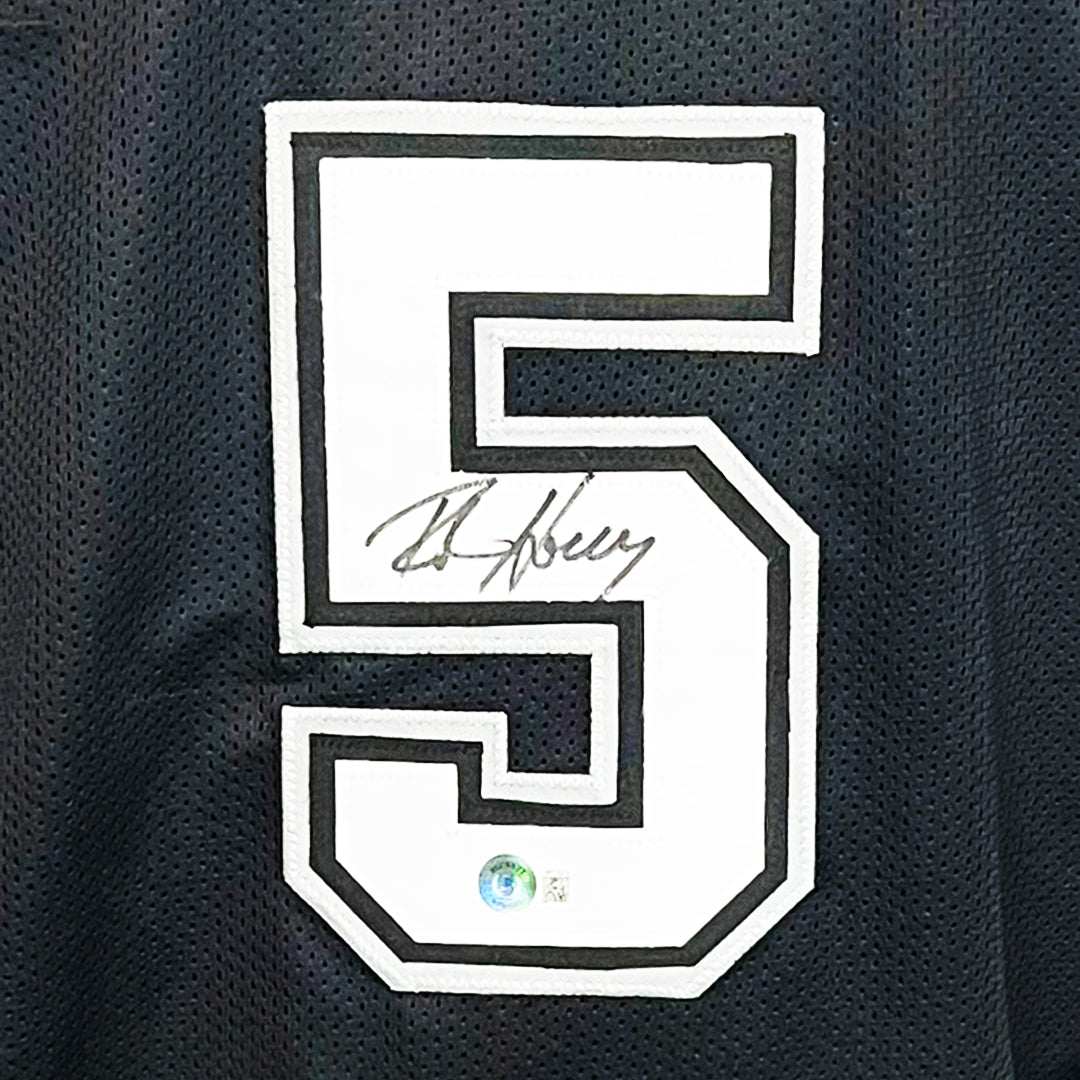 Robert Horry Signed San Antonio Black Basketball Jersey (Beckett)
