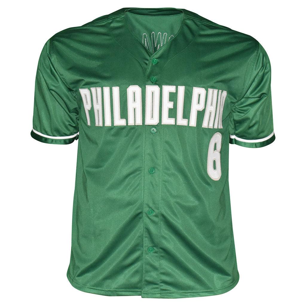 Ryan Howard Signed Philadelphia Green Baseball Jersey (JSA)