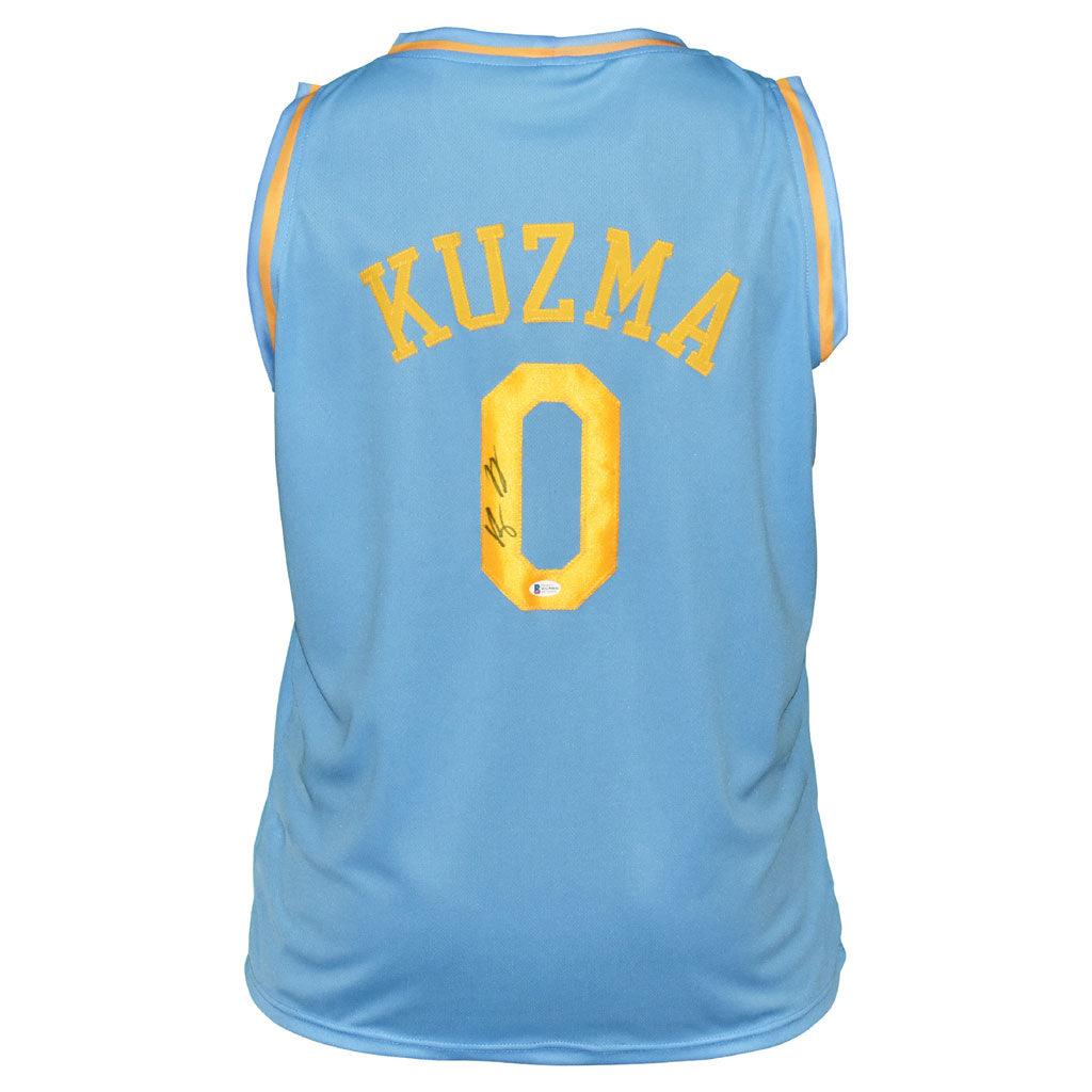 Kyle Kuzma Signed Los Angeles light Blue Basketball Jersey (Beckett)
