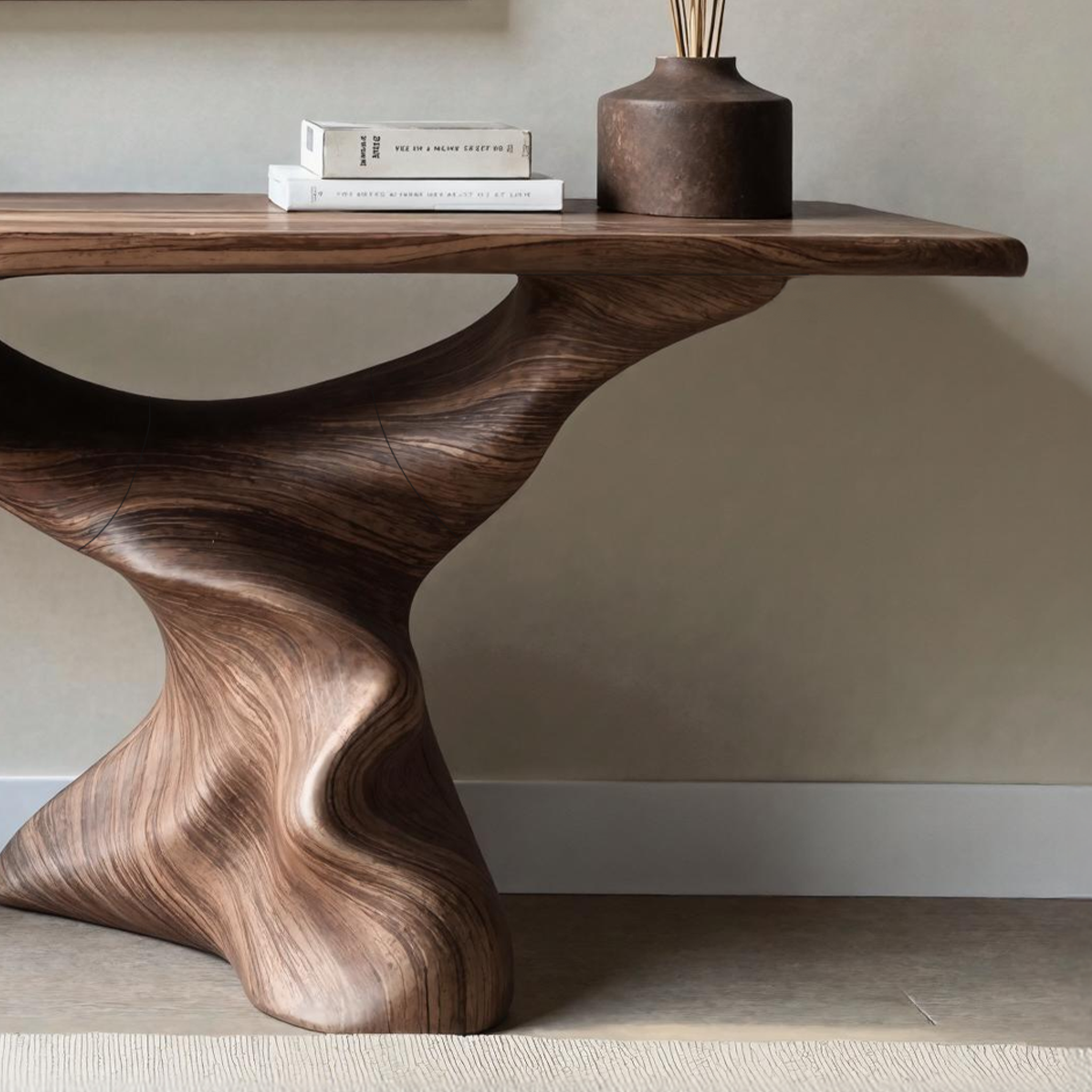 Mid Century Modern Console Table For Living Room