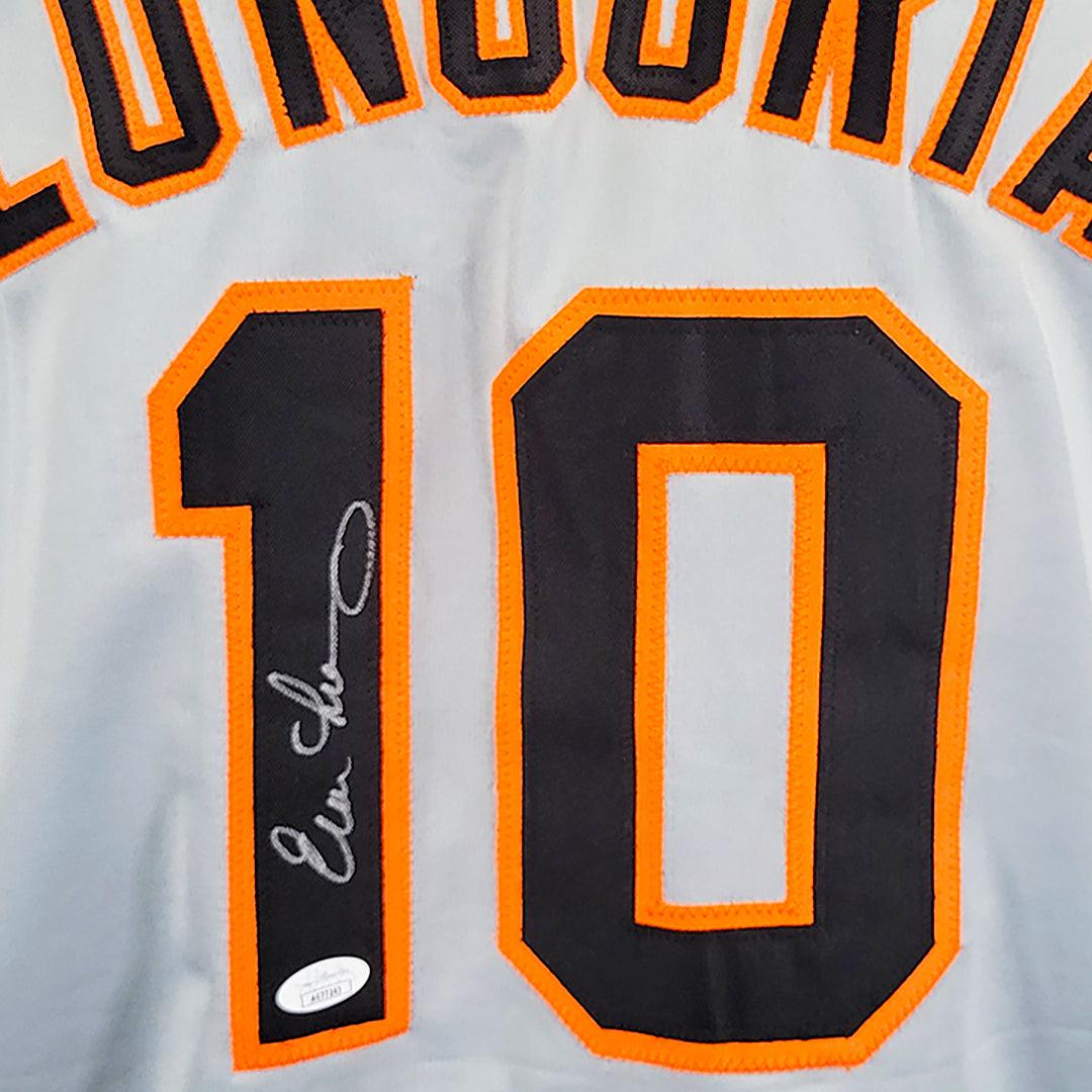 Evan Longoria Signed San Fransisco Grey Decal Baseball Jersey (JSA)