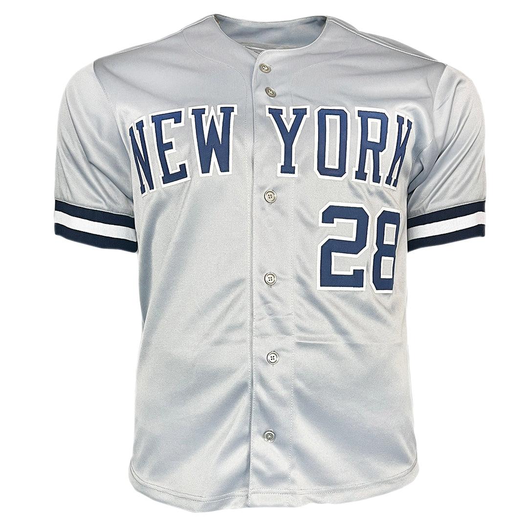 Sparky Lyle Signed New York Grey Baseball Jersey (JSA)