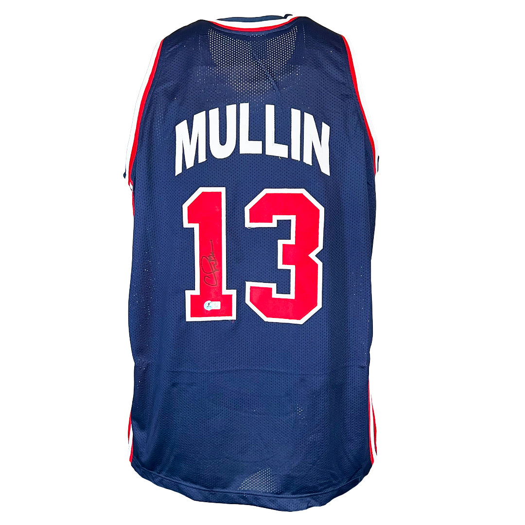 Chris Mullin Signed USA Olympic Basketball Jersey (Beckett)