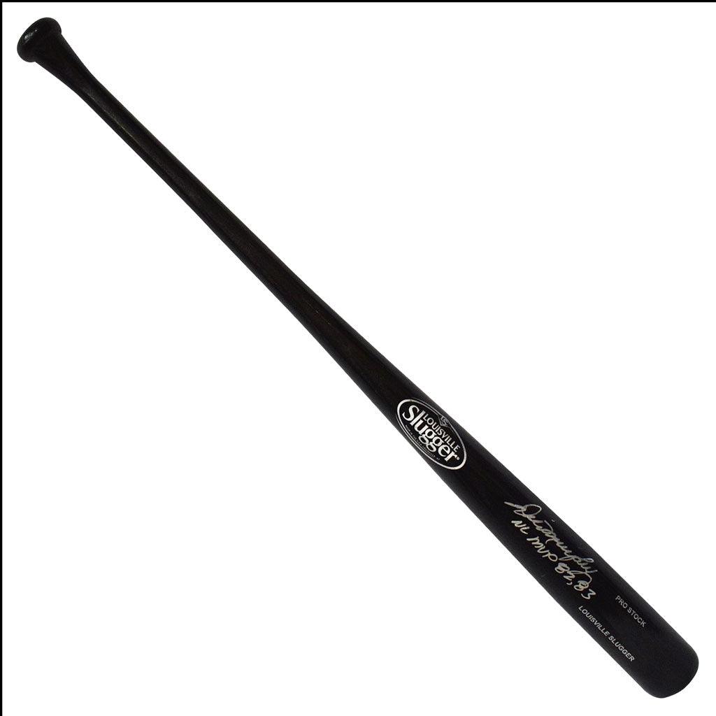 Dale Murphy Signed NL MVP 82-83 Inscription Louisville Slugger Official MLB Black Baseball Bat (JSA)