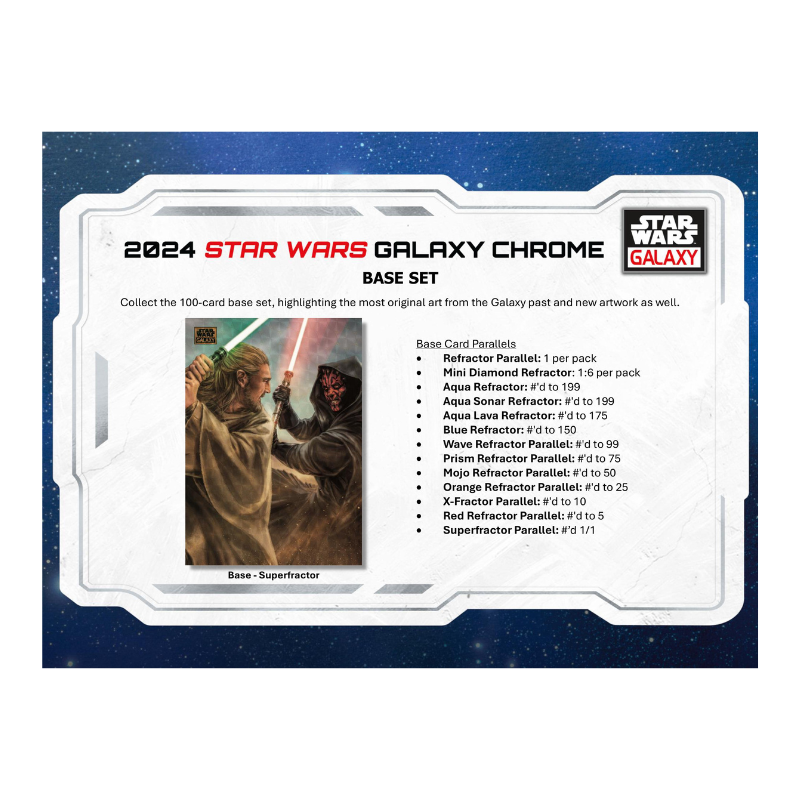 2024 Topps Star Wars Chrome Galaxy Hobby Box
