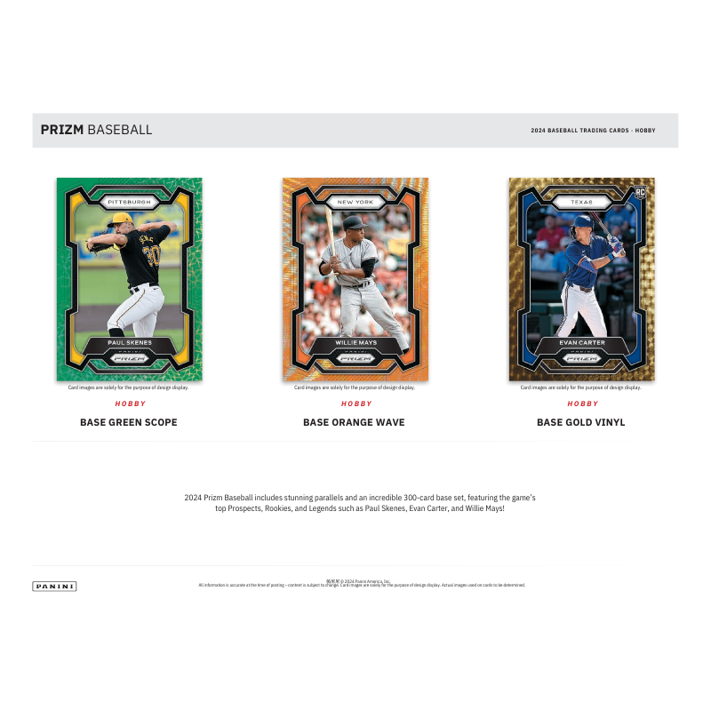 2024 Panini Prizm Baseball Hobby 12 Box Case
