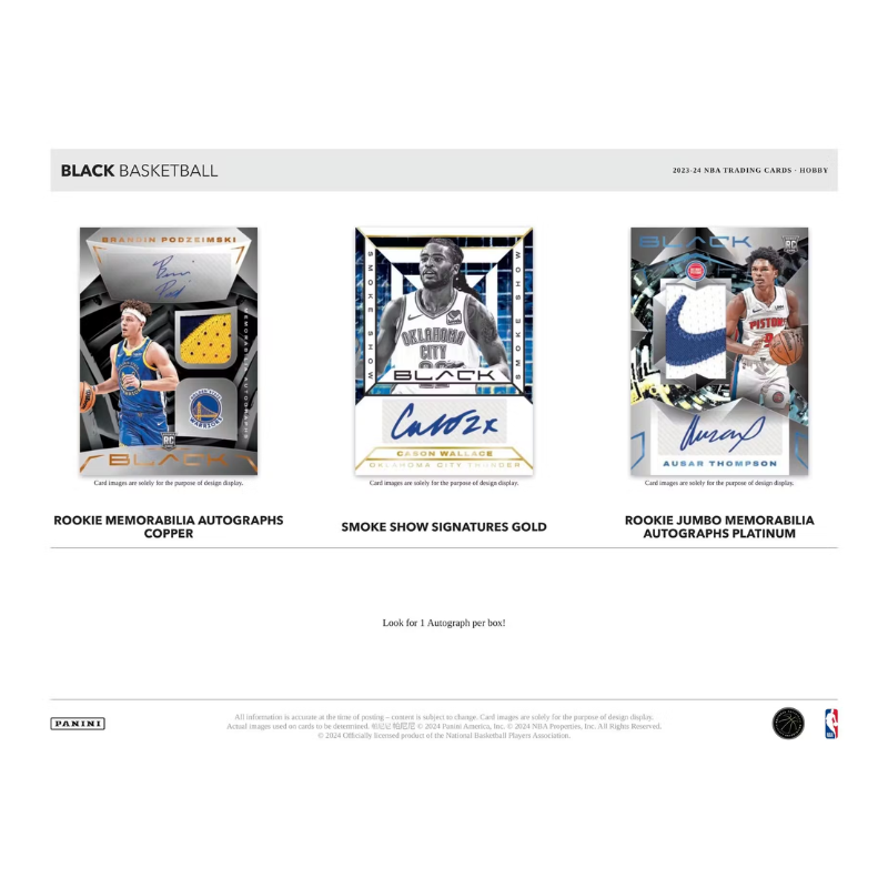 2023/24 Panini Black Basketball Hobby Box