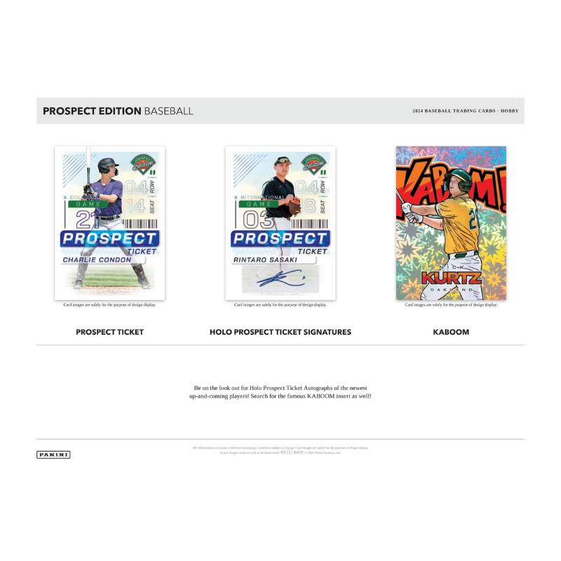 2024 Panini Prospect Edition Baseball Hobby Box