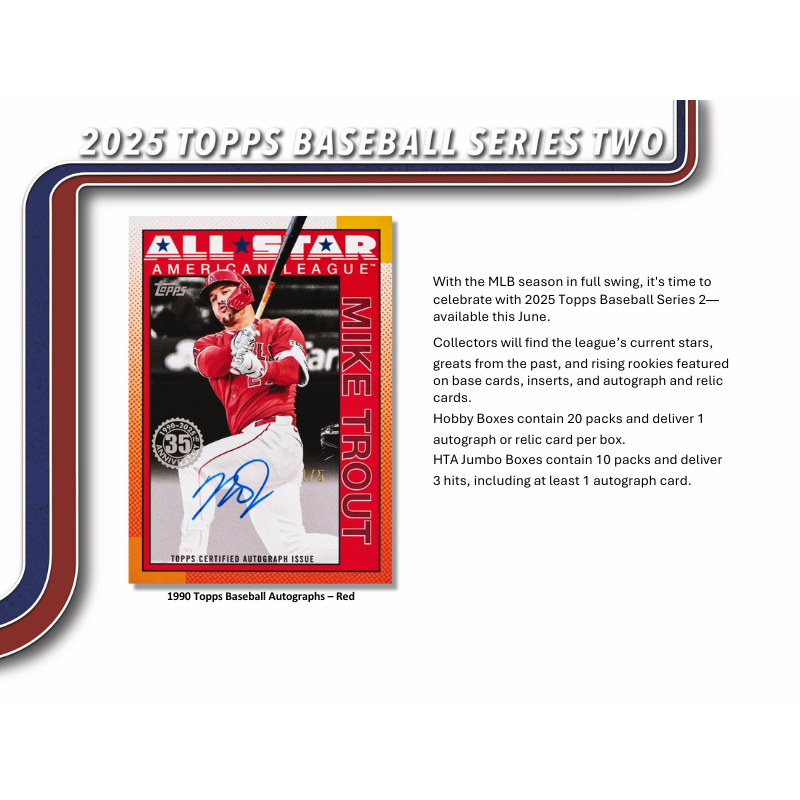 2025 Topps Series 2 Baseball Jumbo Box