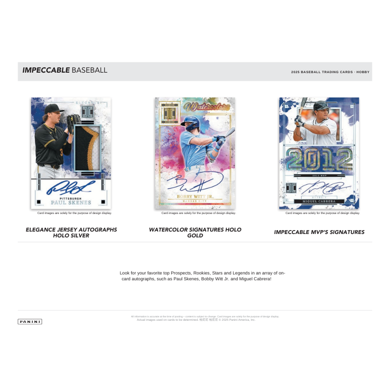 2025 Panini Impeccable Baseball Hobby Box