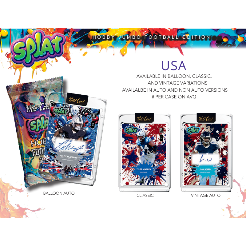 2025 Wild Card Splat Football Hobby Jumbo Box