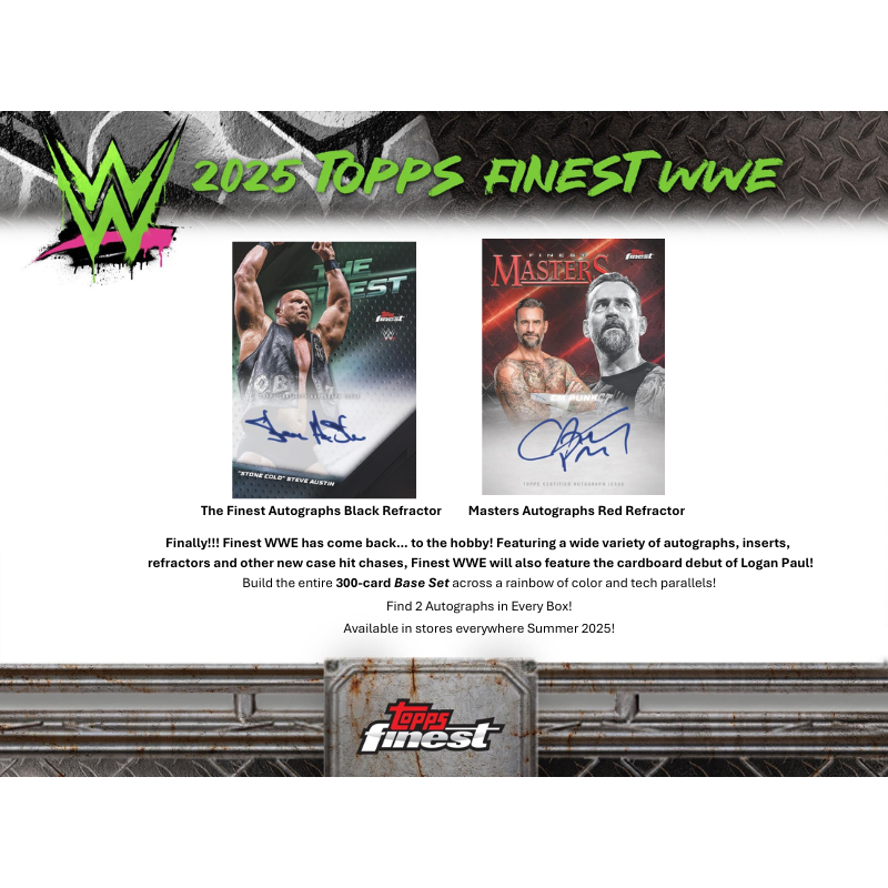 2025 Topps Finest WWE Hobby Box