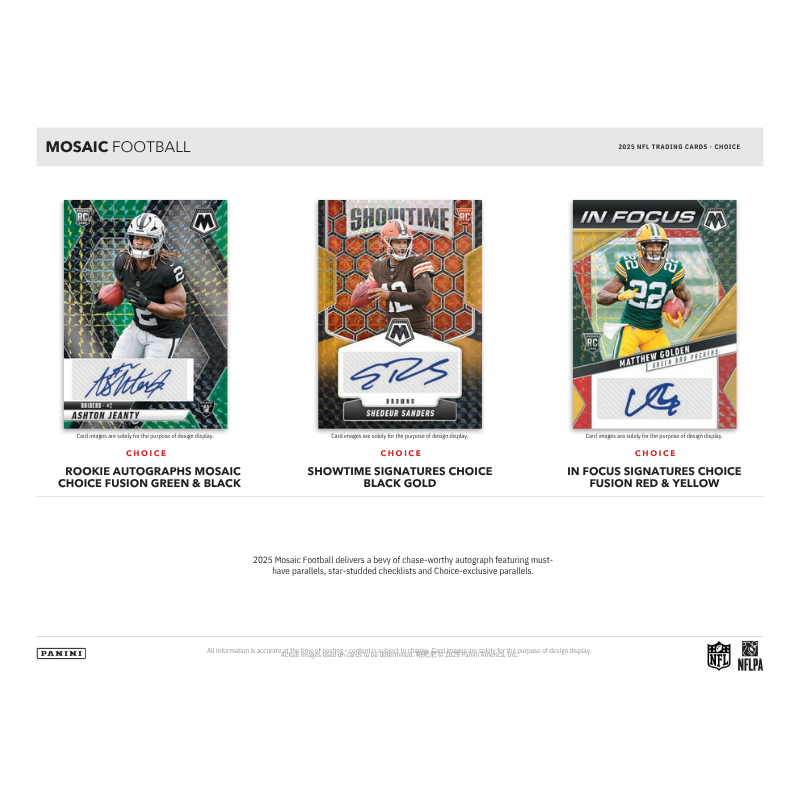 2025 Panini Mosaic Football Choice Box