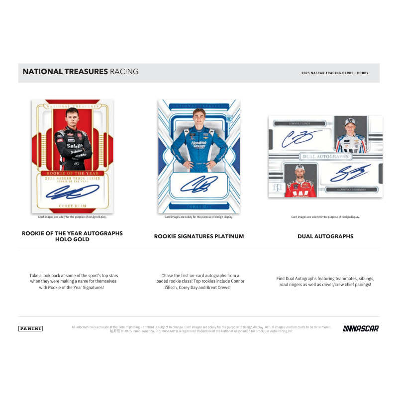 2025 Panini National Treasures Racing Hobby Box