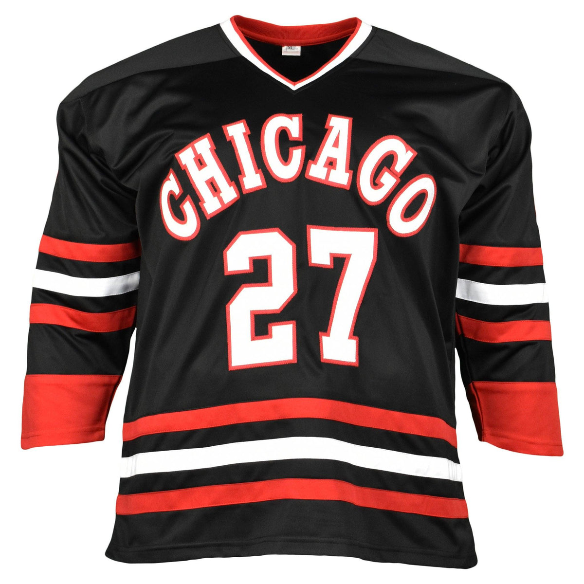 Jeremy Roenick Signed Chicago Black Hockey Jersey (JSA)
