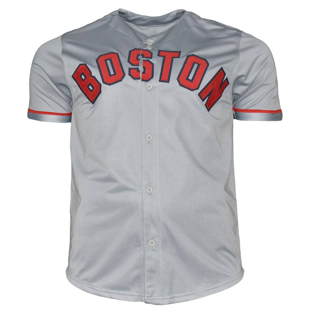 Curt Schilling Signed Boston Grey Baseball Jersey (JSA)