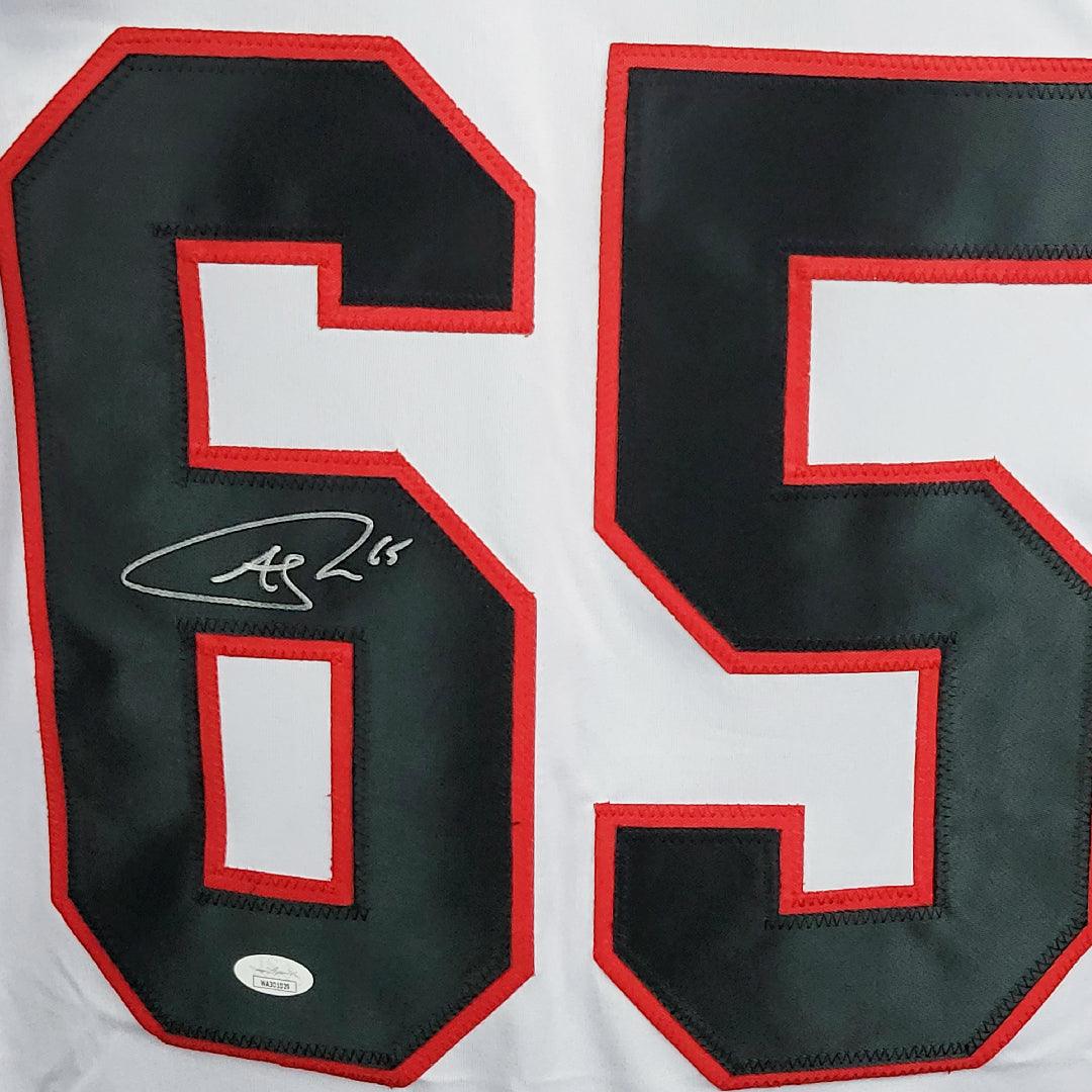 Andrew Shaw Signed Chicago White Hockey Jersey (JSA)