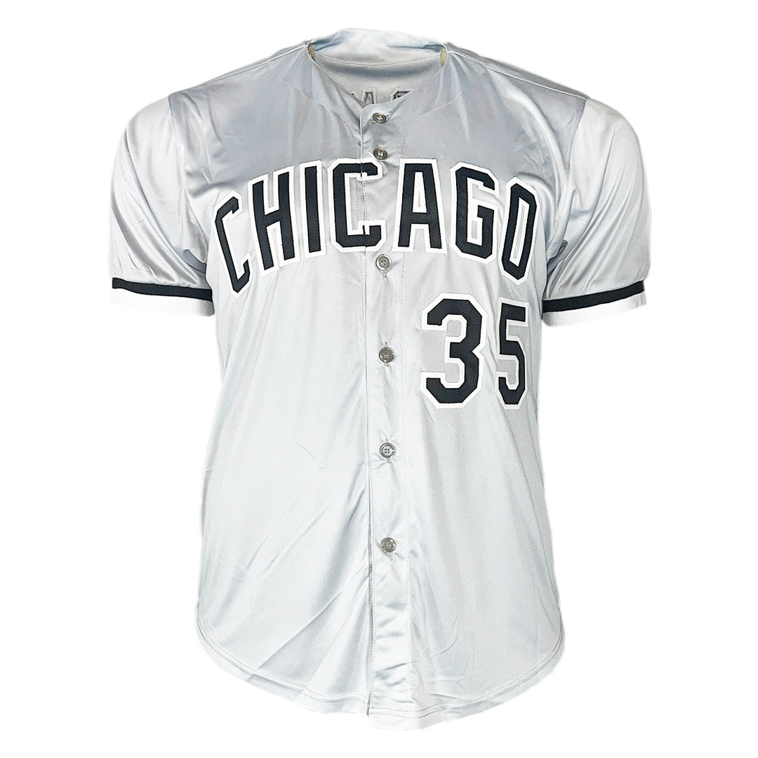 Frank Thomas Signed Chicago Grey Baseball Jersey (Beckett)