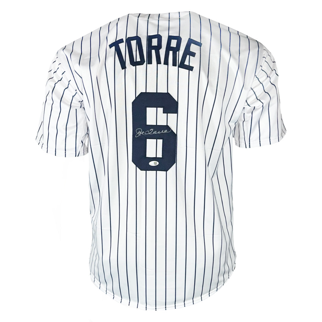 Joe Torre Signed New York Pinstripe Baseball Jersey (JSA)
