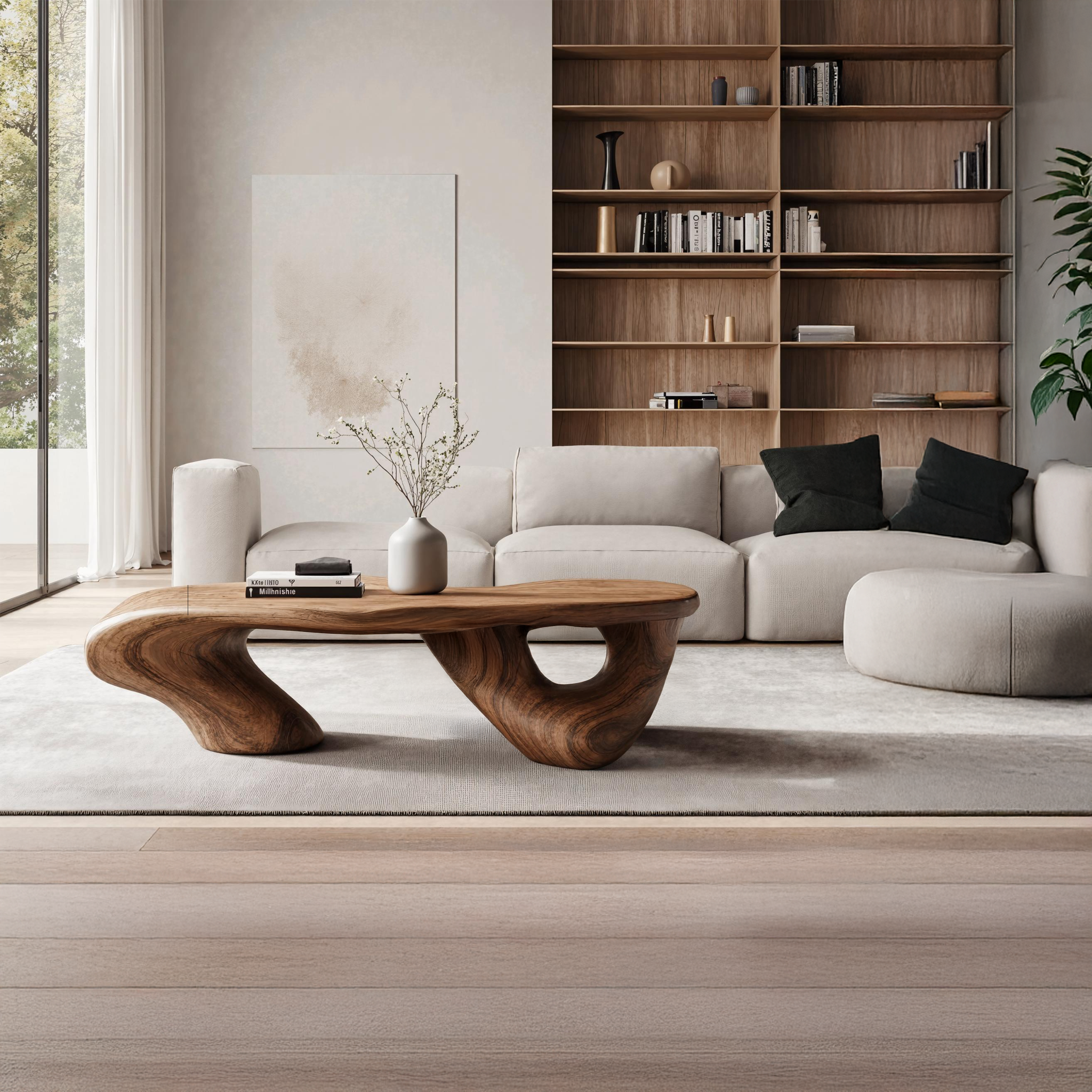 Handcrafted Low Table For Functional Room Setup