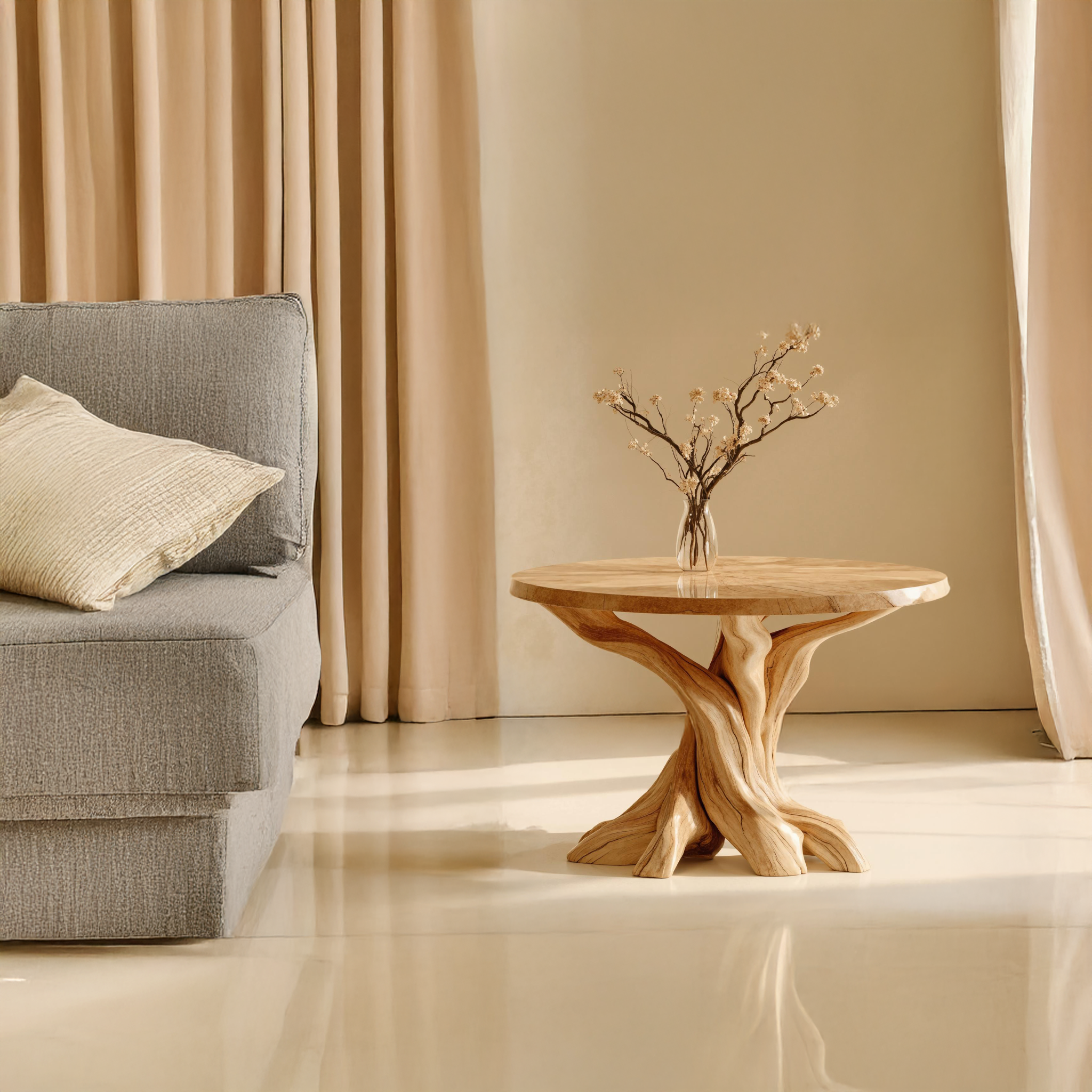 Minimalist Wood End Table For Modern Living Spaces