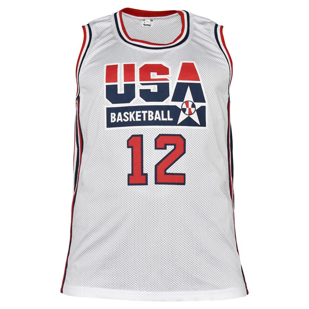 Dominique Wilkins Signed USA Olympic Pro White Basketball Jersey (JSA)
