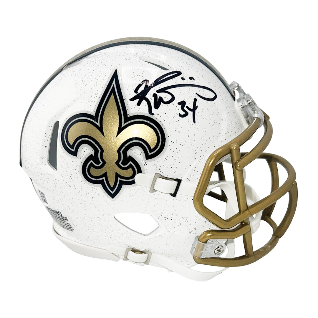 Ricky Williams Signed New Orleans Saints Alt 2025 Speed Mini Football Helmet (JSA)