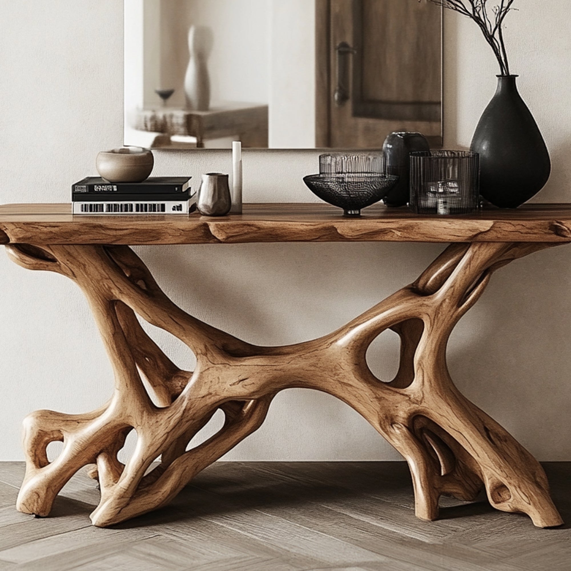 Rustic Console Table Handcrafted